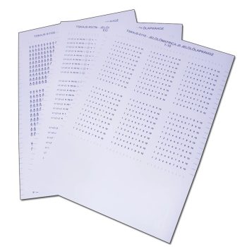   Tracon TSKAJ10-X1100 Jelölőmatrica J10 jelölőlapkához (1db A4-es ív) 28×X/01-X/01-X/03...X/100