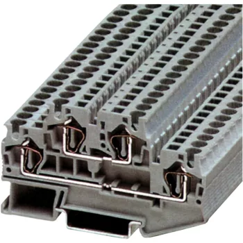   Tracon TSKB1/EK Emeletes ipari sorozatkapocs, rugós, sínre, kék 0,14-1,5mm2, 500VAC, 17,5A