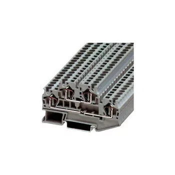   Tracon TSKB2/E Emeletes ipari sorozatkapocs, rugós, sínre, szürke 0,2-2,5mm2, 500VAC, 26A