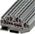 Tracon TSKB2/EK Emeletes ipari sorozatkapocs, rugós, sínre, kék 0,2-2,5mm2, 500VAC, 26A