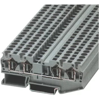   Tracon TSKB4/4K Négykapcsos ipari sorozatkapocs, rugós, sínre, kék 0,2-4mm2, 800VAC, 40A