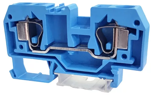 Tracon TSKC10-K Nullavezető ipari sorozatkapocs, rugós, sínre, kék 800V 57A 0.2-10 mm2 2P