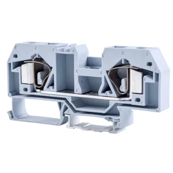   Tracon TSKC16 Fázisvezető ipari sorozatkapocs, rugós, sínre, szürke 800V 76A 0.2-16 mm2 2P