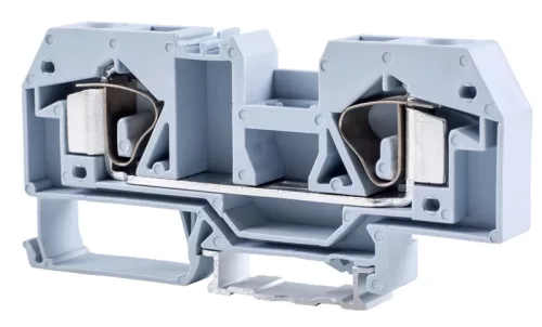 Tracon TSKC16 Fázisvezető ipari sorozatkapocs, rugós, sínre, szürke 800V 76A 0.2-16 mm2 2P