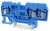 Tracon TSKC2,5/3-K Nullavezető ipari sorozatkapocs, rugós, sínre, kék 800V 24A 0.08-2.5 mm2 3P
