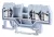 Tracon TSKC2,5/3 Fázisvezető ipari sorozatkapocs, rugós, sínre, szürke 800V 24A 0.08-2.5 mm2 3P