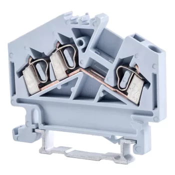   Tracon TSKC2,5/3D Fázisvezető ipari sorozatkapocs, rugós, sínre, szürke 800V 24A 0.08-2.5 mm2 3P