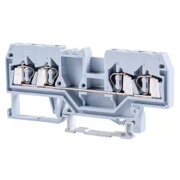   Tracon TSKC2,5/4 Fázisvezető ipari sorozatkapocs, rugós, sínre, szürke 800V 20A 0.08-2.5 mm2 4P