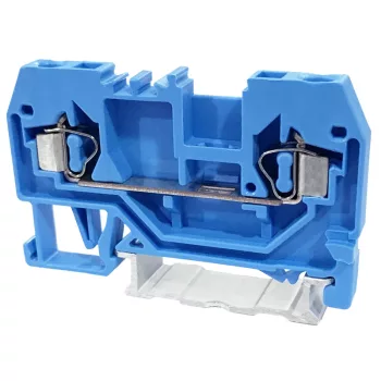   Tracon TSKC2,5-K Nullavezető ipari sorozatkapocs, rugós, sínre, kék 800V 24A 0.08-2.5 mm2 2P