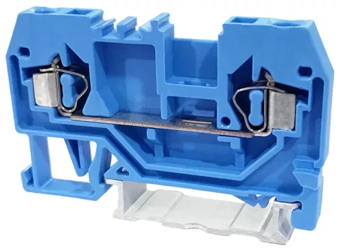 Tracon TSKC2,5-K Nullavezető ipari sorozatkapocs, rugós, sínre, kék 800V 24A 0.08-2.5 mm2 2P