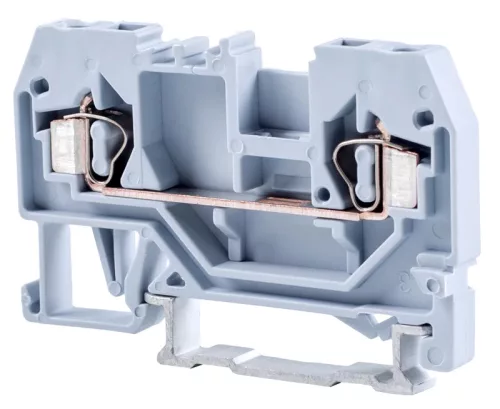 Tracon TSKC2,5 Fázisvezető ipari sorozatkapocs, rugós, sínre, szürke 800V 24A 0.08-2.5 mm2 2P