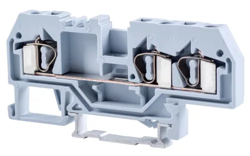 Tracon TSKC4/3 Fázisvezető ipari sorozatkapocs, rugós, sínre, szürke 800V 32A 0.08-4 mm2 3P