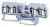 Tracon TSKC4/4 Fázisvezető ipari sorozatkapocs, rugós, sínre, szürke 800V 26A 0.08-4 mm2 4P