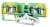 Tracon TSKC4/4JD Védővezető ipari sorozatkapocs, rugós, sínre, zöld/sárga 800V 26A 0.08-4 mm2 4P