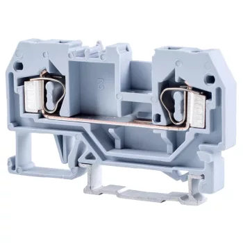  Tracon TSKC4 Fázisvezető ipari sorozatkapocs, rugós, sínre, szürke 800V 32A 0.08-4 mm2 2P
