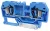 Tracon TSKC6-K Nullavezető ipari sorozatkapocs, rugós, sínre, kék 800V 41A 0.2-6 mm2 2P