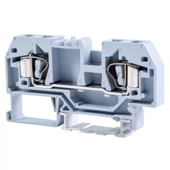   Tracon TSKC6 Fázisvezető ipari sorozatkapocs, rugós, sínre, szürke 800V 41A 0.2-6 mm2 2P