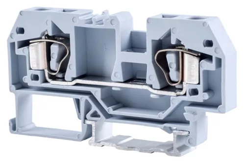 Tracon TSKC6 Fázisvezető ipari sorozatkapocs, rugós, sínre, szürke 800V 41A 0.2-6 mm2 2P