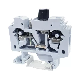   Tracon TSKC6B Biztosítékos ipari sorozatkapocs, rugós, sínre, szürke 220V 10A 0.2-6 mm2 2P