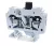 Tracon TSKC6B Biztosítékos ipari sorozatkapocs, rugós, sínre, szürke 220V 10A 0.2-6 mm2 2P