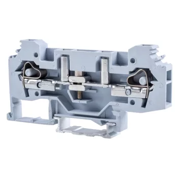   Tracon TSKC6S Mérő ipari sorozatkapocs, csavaros, sínre, szürke 250V 41A 0.2-6 mm2 2P