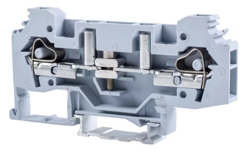 Tracon TSKC6S Mérő ipari sorozatkapocs, csavaros, sínre, szürke 250V 41A 0.2-6 mm2 2P