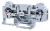Tracon TSKC6S Mérő ipari sorozatkapocs, csavaros, sínre, szürke 250V 41A 0.2-6 mm2 2P