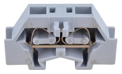 Tracon TSKD2,5 Mini rugós ipari sorozatkapocs, csavarral rögzíthető, szürke 500V 24A 0.08-2.5 mm2 2P