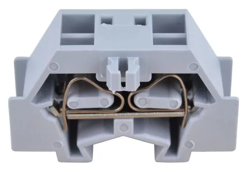 Tracon TSKD2,5D Mini rugós ipari sorozatkapocs, csavarral rögzíthető, szürke 500V 24A 0.08-2.5 mm2 2P
