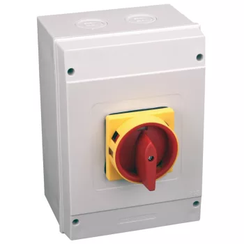   Tracon TSS-80/3T65 Tokozott biztonsági lakatolható szakaszoló kapcsoló 400V, 50Hz, 80A, 3P, 22kW, 64×64mm, IP65