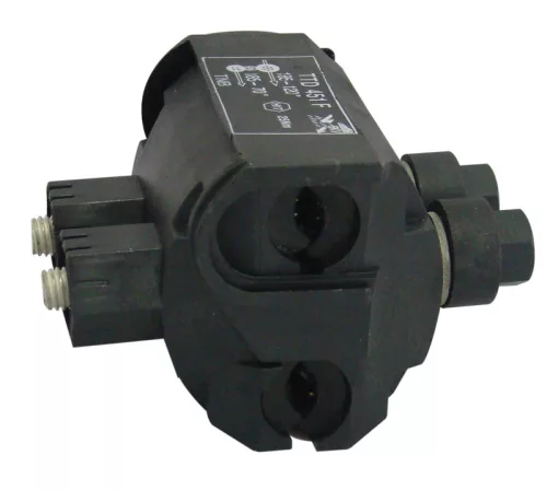 Tracon TSZL6-4, Szigetelt légvezeték-leágazó, szakadófejes csavarral 120-185/70-185mm2, 6kV, 2xM8