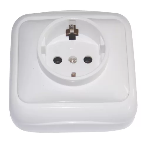 Tracon TTK-11, Falon kívüli csatlakozóaljzat (tapétakpcsoló) 16A/250VAC, IP20