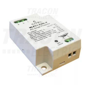   Tracon TTV1+2-80-4P, AC/DC túlfeszültség levezető, 1+2-es típus, egybeépített 230/400 V, 50 Hz, 8 kA (10/350 us) 40/80 kA (8/20 us), 4P