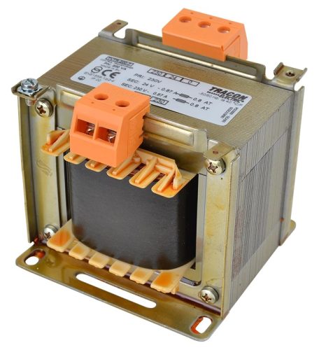Tracon TVTR-150-F Vezérlő transzformátor ( leválasztó ), 1 fázisú, 230V/primer, 24-230V/szekunder 150VA teljesítménnyel IP00 TVTR