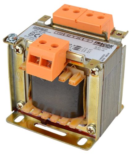 Tracon TVTR-50-D Vezérlő transzformátor ( leválasztó ), 1 fázisú, 230V/primer, 24-42-110V/szekunder 50VA teljesítménnyel IP00 TVTR