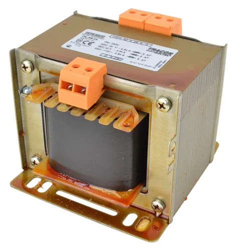 Tracon TVTR-500-D Vezérlő transzformátor ( leválasztó ), 1 fázisú, 230V/primer, 24-42-110V/szekunder 500VA teljesítménnyel IP00 TVTR