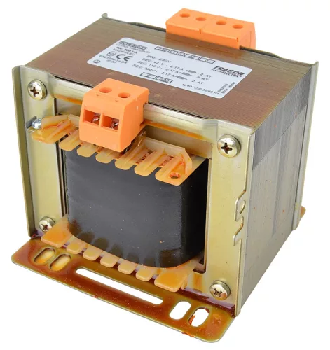 Tracon TVTR-500-F Vezérlő transzformátor ( leválasztó ), 1 fázisú, 230V/primer, 24-230V/szekunder 500VA teljesítménnyel IP00 TVTR