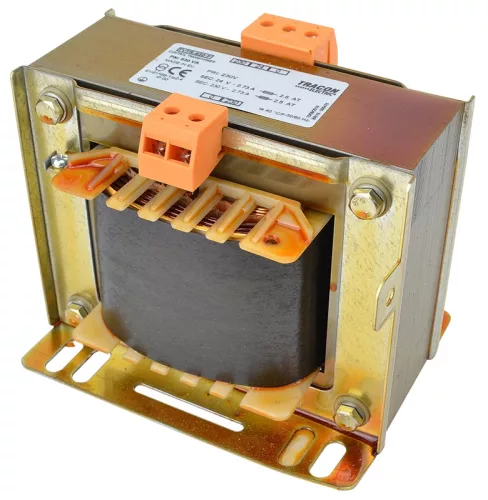 Tracon TVTR-630-F Vezérlő transzformátor ( leválasztó ), 1 fázisú, 230V/primer, 24-230V/szekunder 630VA teljesítménnyel IP00 TVTR