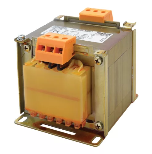 Tracon TVTRB-250-B Vezérlő transzformátor ( biztonsági ), 1 fázisú, 230-400V/primer, 12-24V/szekunder 250VA teljesítménnyel IP00 TVTRB