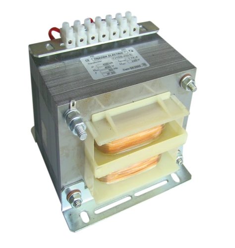 Tracon TVTRB-400-O Vezérlő transzformátor ( biztonsági ), 1 fázisú, 230V/primer, 42V/szekunder 400VA teljesítménnyel IP00 TVTRB