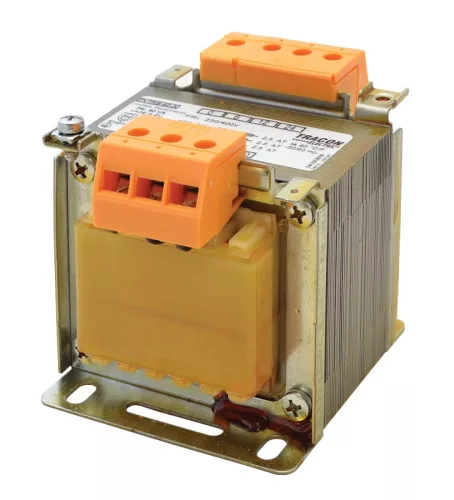 Tracon TVTRB-60-A Vezérlő transzformátor ( biztonsági ), 1 fázisú, 230-400V/primer, 6-12-24V/szekunder 60VA teljesítménnyel IP00 TVTRB