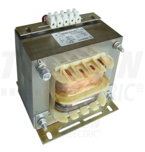 Tracon TVTRB-600-R Vezérlő transzformátor ( biztonsági ), 1 fázisú, 400V/primer, 24V/szekunder 600VA teljesítménnyel IP00 TVTRB