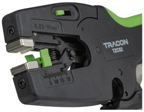 Tracon TZCS2 Vezetékcsupaszító- és vágó szerszám 0,03-10 mm2