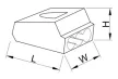 Tracon UC-3, Csavar nélküli vezetékösszekötő, piros 3×(0,75-2,5mm2, 450VAC, max. 16A