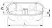 Tracon UD70, Szerelvénydoboz univerzális, mélység állítással, fehér H=110-130-160mm, D=70mm