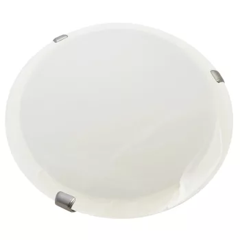   Tracon UFO-1-F, Üveg mennyezeti UFO lámpatest, fehér 230V, 50Hz, E27, max.1×60W, D=300 mm, EEI=A++,A+,A,B,C,D,E