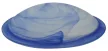 Tracon UFO-2-K, Üveg mennyezeti UFO lámpatest, kék 230V, 50Hz, E27, max.2×60W, D=300 mm, EEI=A++,A+,A,B,C,D,E
