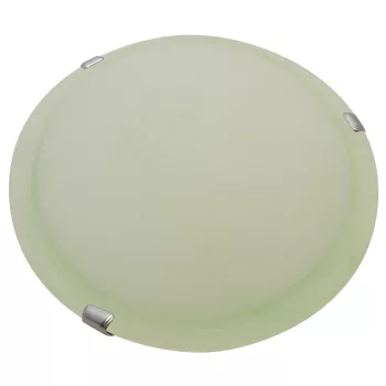   Tracon UFO-2-Z, Üveg mennyezeti UFO lámpatest, zöld 230V, 50Hz, E27, max.2×60W, D=300 mm, EEI=A++,A+,A,B,C,D,E