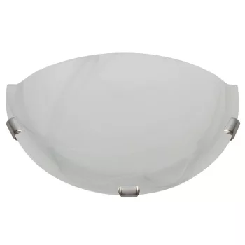   Tracon UFO-F-F, Üveg oldalfali fél UFO lámpatest, fehér 230V, 50Hz, E27, max.1×60W, D=300 mm, EEI=A++,A+,A,B,C,D,E