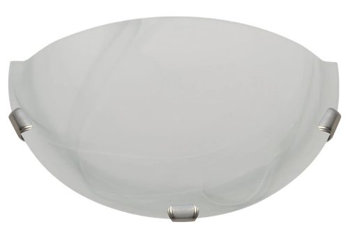 Tracon UFO-F-F, Üveg oldalfali fél UFO lámpatest, fehér 230V, 50Hz, E27, max.1×60W, D=300 mm, EEI=A++,A+,A,B,C,D,E